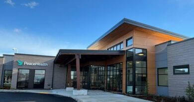 A photo showcasing Lynden Clinic's timber exterior.