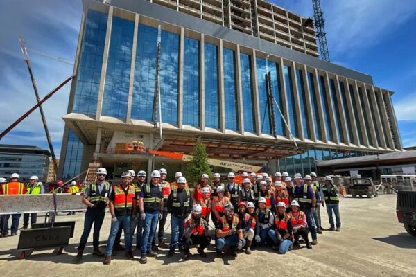 IU Health Downtown Hospital Project Celebrates Safety Week, Construction Milestone