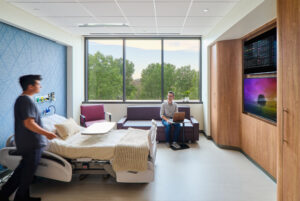 A patient hospital room.