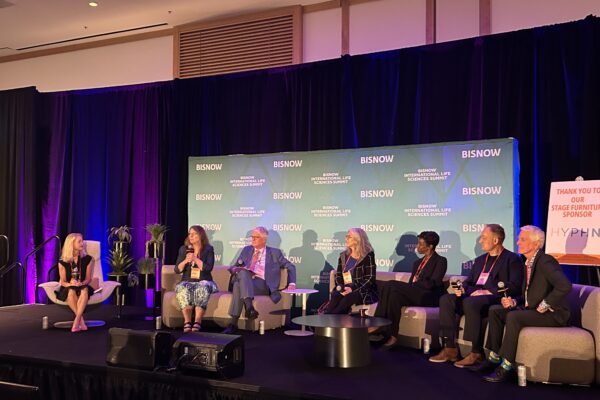 A panel discussion at Bisnow's International Life Sciences & Biotech Conference.