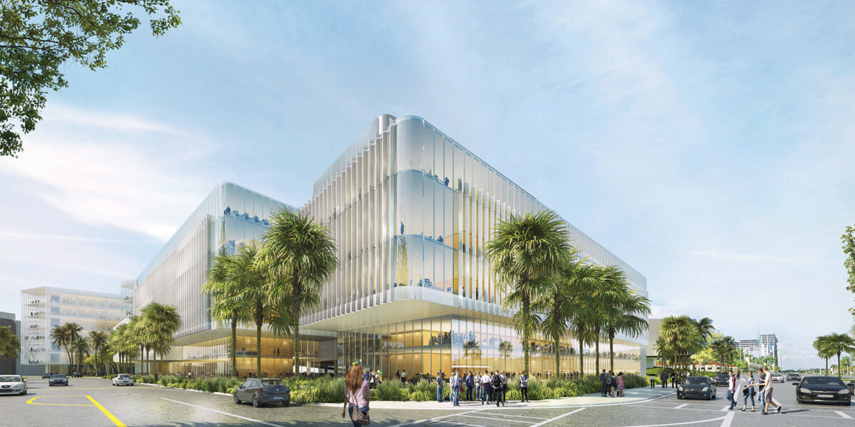 Rendering of the soon to be 100,000 square foot facility.