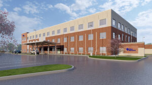 rendering of new facility at Bon Secours St. Francis Medical Center