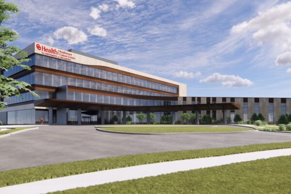 The new facility will feature 70 exam rooms, 45 infusion spaces, three linear accelerators, comprehensive imaging capabilities including MRI and PET-CT, and dedicated clinical trial space designed to expand as the center grows.