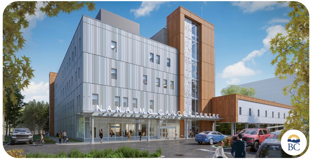 BC Cancer Centre, located in Nanaimo, British Columbia exterior rendering