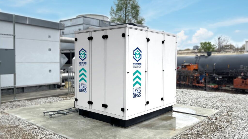 Photo: Battery Energy Storage Systems (BESS) strengthen resilience by delivering instant backup power, bridging the gap between utility loss and generator start while protecting sensitive equipment from voltage drops. | Photo Credit (all): Courtesy of Stryten Energy