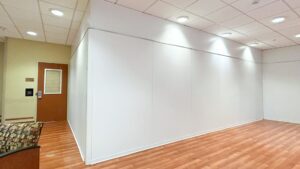 The SwiftWall® healthcare containment system offers modular, ICRA-compliant temporary wall solutions designed to protect patients and staff during construction and renovation.