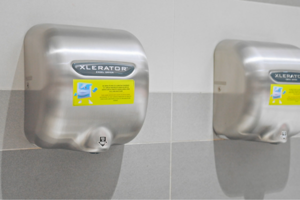 the Infection Control Board determined that traditional high velocity dryers, where hands are held beneath the airflow, offer a more hygienic solution than trough style units.