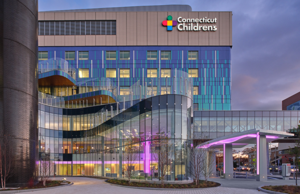 The facility houses multiple specialties, including a 50-bed neonatal intensive care unit with private rooms and enhanced outpatient services. 
