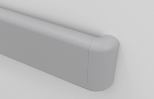 Wallprotex’s wX7 Flat Handrail is a commercial vinyl handrail designed for high-traffic interiors such as hospitals and nursing homes