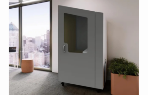 The The Nook Solo offers a personal and private retreat from chaotic environments so users can focus and reset.