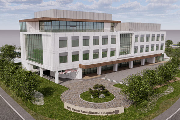 Each of the hospital’s 52 private rooms includes a bathroom, shower and sitting area for family members and visitors.