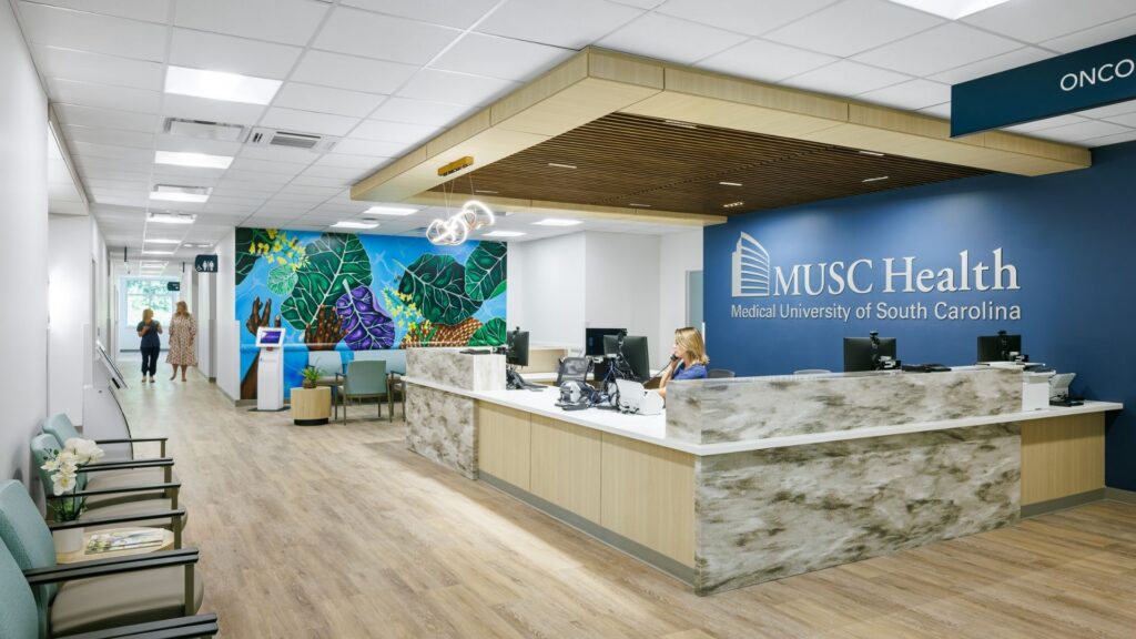 Keeping the work on the MUSC Health Bluffton Medical Pavilion under one design and construction team gave the project a more unified approach from the shell through the finished clinical space.