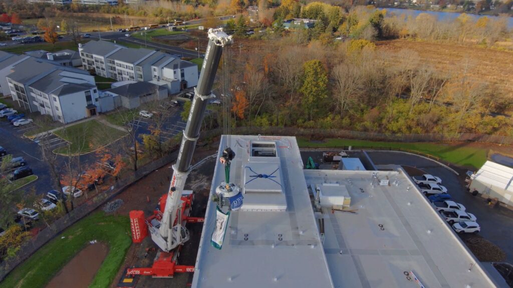 The facility includes a treatment room, control room, patient exam rooms and clinical space. Physicians and other staff from Yale New Haven Health and Hartford HealthCare will work at the center.