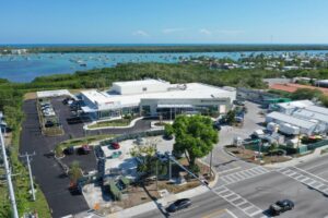 aerial shot of Fishermen's Community Hospital
