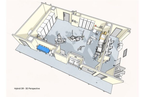 schematic of isometric operating room