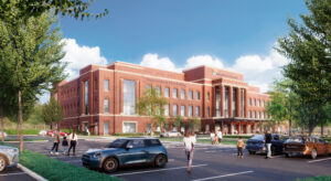 rendering of new Close To Home center at Nationwide Children's Hospital in New Albany, Ohio