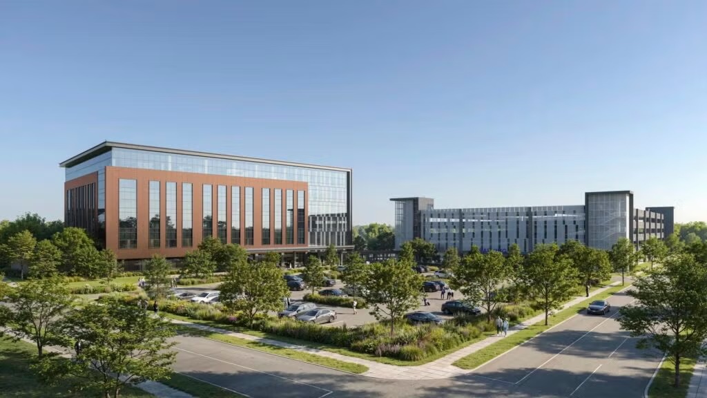 rendering of UNC Health Cary-Durham campus