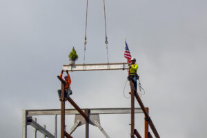 steel beam placed on Phelps Health emergency department exapansion