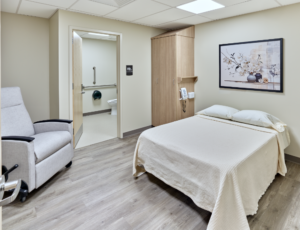 patient room at St. Luke's University Health Network
